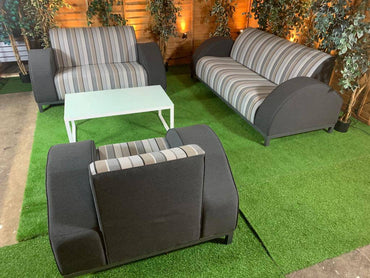 Sunbrella 3 Seat 2 Seat Armchair And Coffee Table