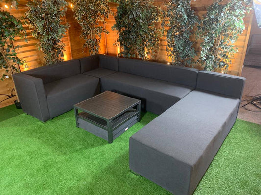 Sunbrella Corner Group With Separate Sun Lounger