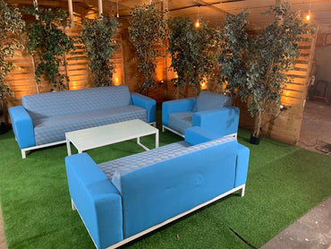 Sunbrella Extra Large 3 Seat 2 Seat Armchair And Coffee Table