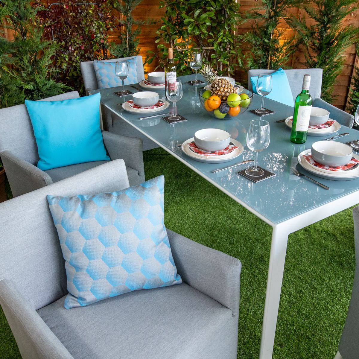 Sunbrella Rectangular 6 Seat Dining Set