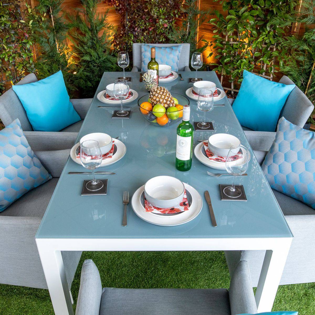 Sunbrella Rectangular 6 Seat Dining Set