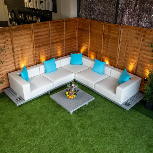 Sunbrella Rome Corner Sofa Set cream