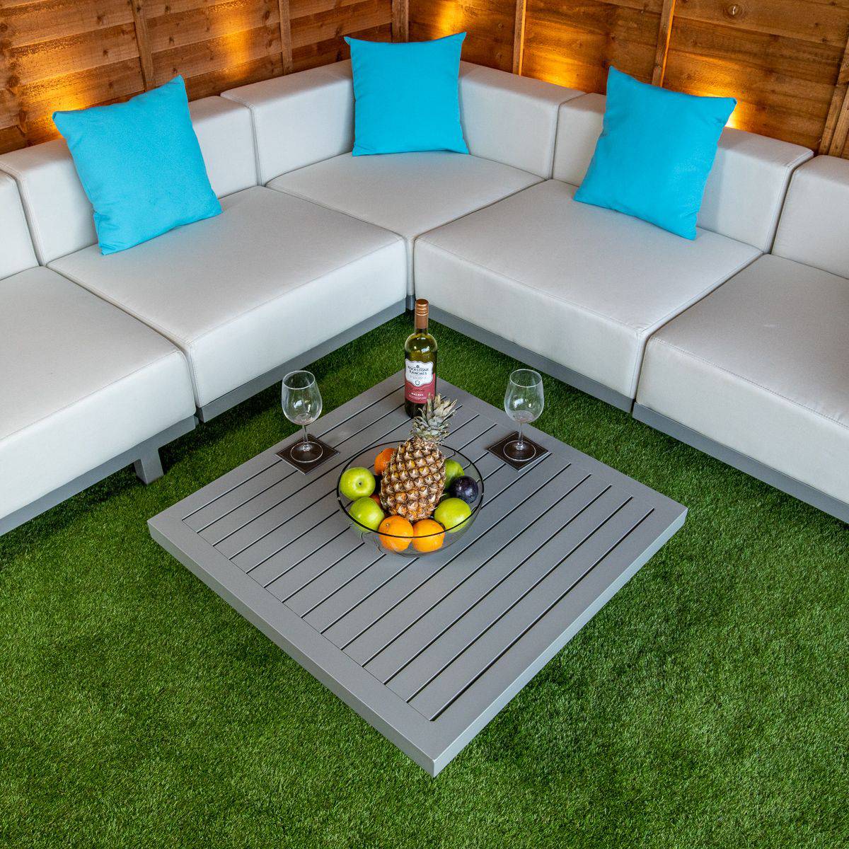 Sunbrella Rome Corner Sofa Set cream