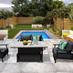 Introduce luxurious functionality to your outside area through an aluminum garden corner-sofa dining set