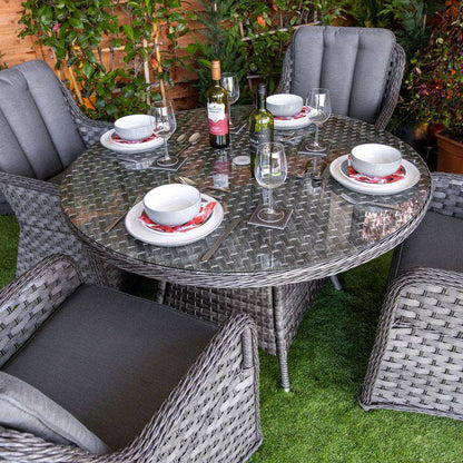 Serena Vienna Round 4 Seater Garden Dining Set