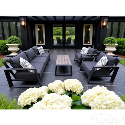Aluminium EUROPA 3 Seat 4 Piece Sofa Set