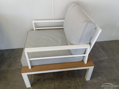 Java Aluminium Bench Dining Set