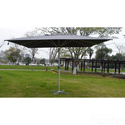 The Ultra 4m x 4m Square LED Fully Remote Parasol in Grey