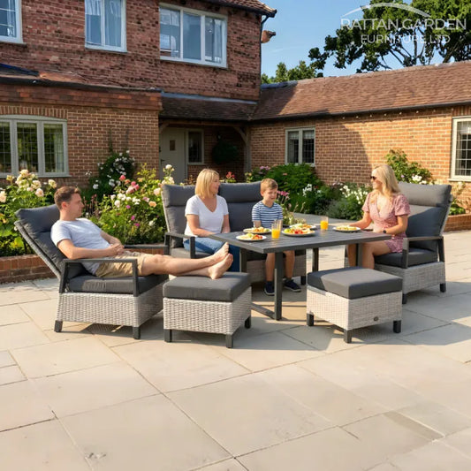 Aluminium Jefferson Recliner Sofa Set