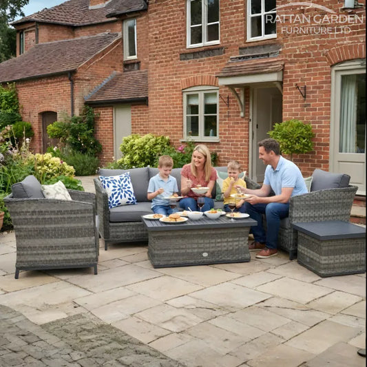 Monaco Serena Sofa Set With Aluminium Table Top