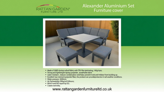 Deluxe 2 Piece Rain Cover for Alexander Corner Sofa