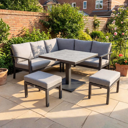 ALuminium Aspen Corner Sofa Set