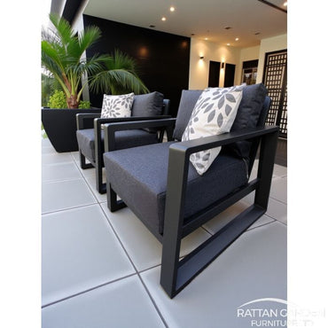 Aluminium EUROPA 3 Seat 4 Piece Sofa Set