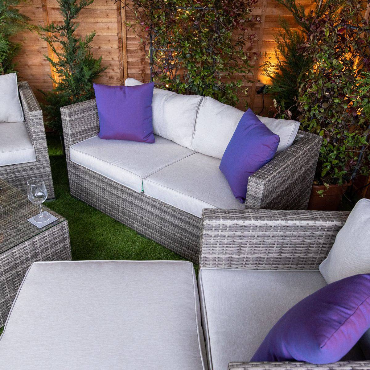 Champagne Athens 5 Piece Garden Sofa Set