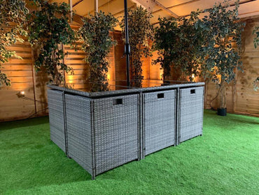 Value 6 Seat Cube with Footstools - simple