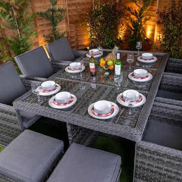 Serena 6 Seater Cube Set - Garden Furniture Hub Essex