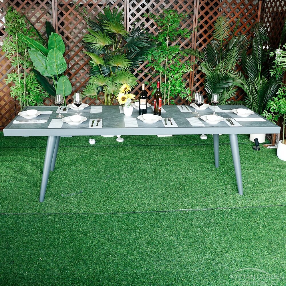 Rope Rectangular 8 Seat Dining Set