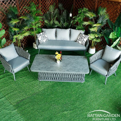 Chelsea Rope 5 seat 4 pieces sofa set