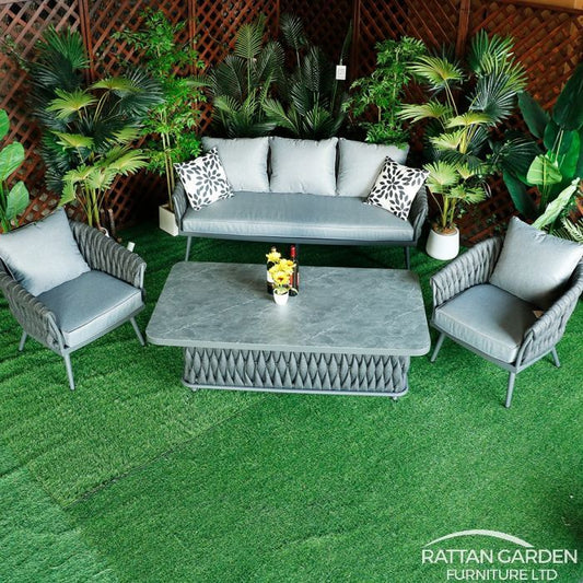 Chelsea Rope 5 seat 4 pieces sofa set