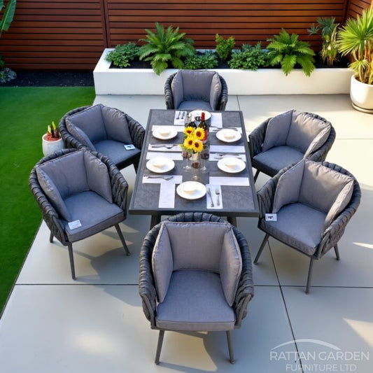 Seychelles Rope Rectangular 6 Seat Dining Set