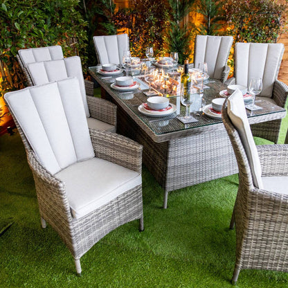 Rattan Fire pit garden furniture 
