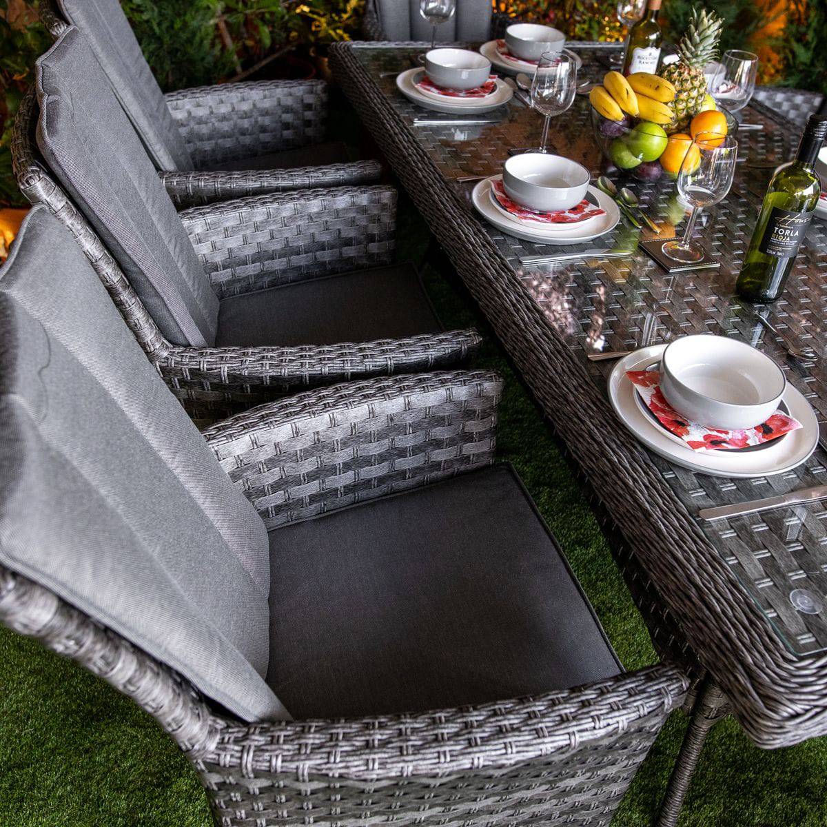 Serena Atlanta Rectangular 8 Seat Rattan Dining Set