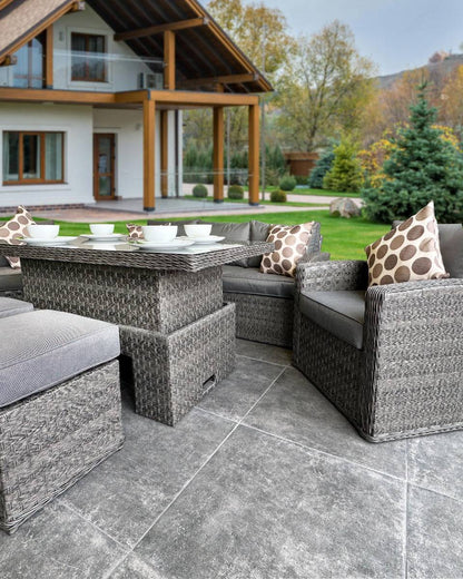 Rattan Serena Chichester Rising Table Sofa Set