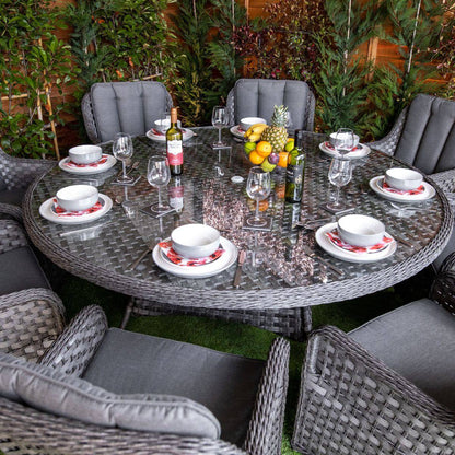 Serena Vienna Round 8 Seat Dining Set