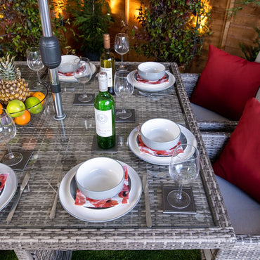 Rattan Garden Furniture Cube Dining Table